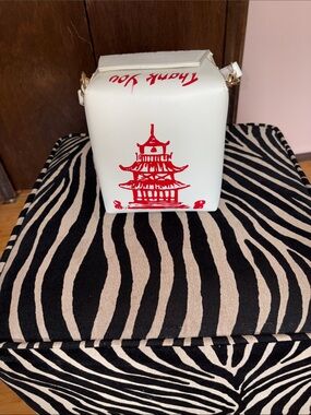 White and Red Pagoda Bag